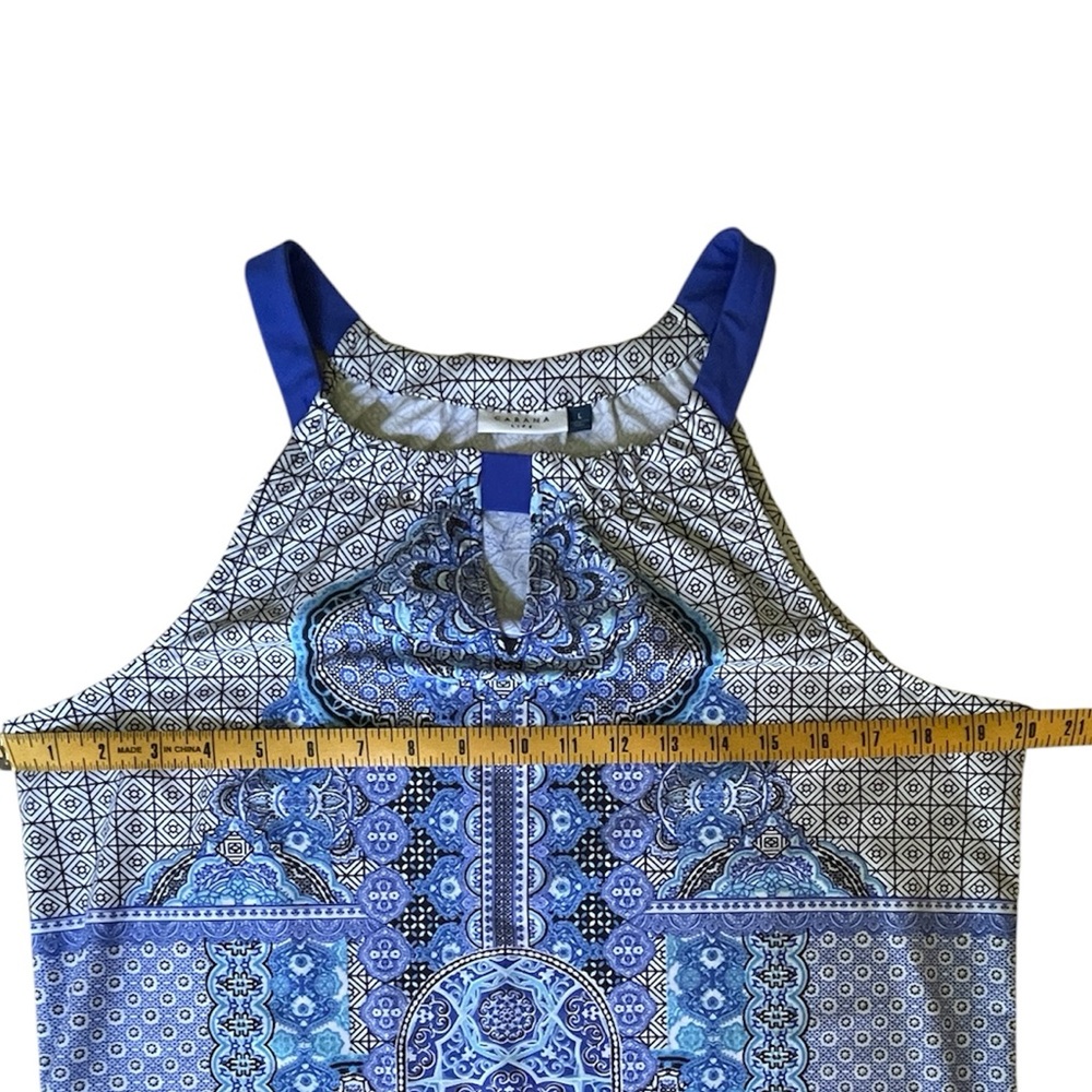 Cabana Life Blue Patterned Halter Dress - Picture 10 of 11